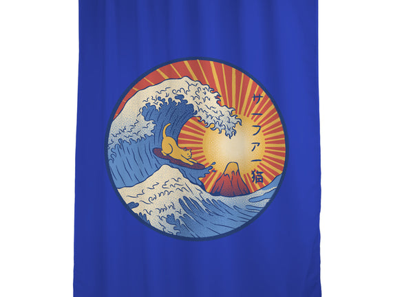 Kanagawa Wave Surfing Cat