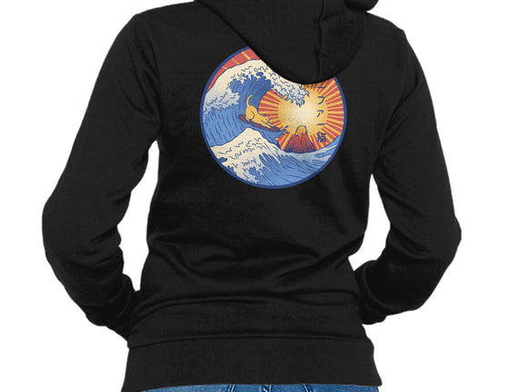 Kanagawa Wave Surfing Cat