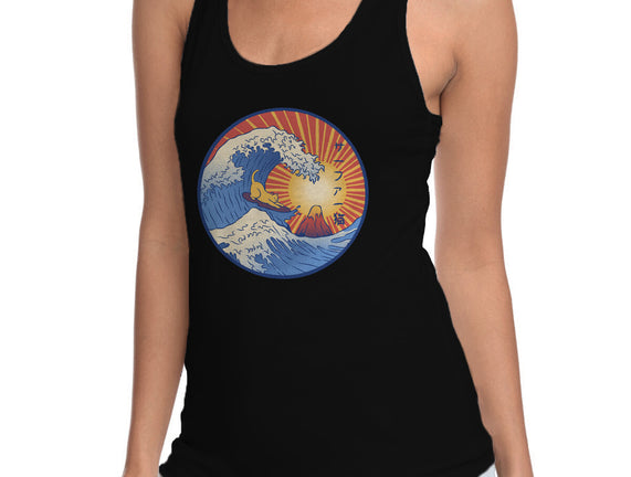 Kanagawa Wave Surfing Cat