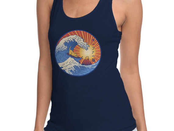 Kanagawa Wave Surfing Cat