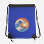 Kanagawa Wave Surfing Cat-None-Drawstring-Bag-tobefonseca