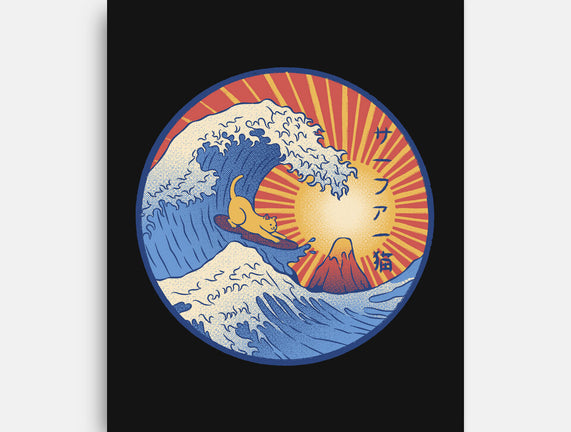 Kanagawa Wave Surfing Cat
