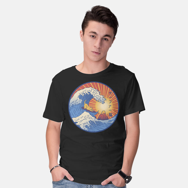 Kanagawa Wave Surfing Cat-Mens-Basic-Tee-tobefonseca
