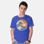 Kanagawa Wave Surfing Cat-Mens-Basic-Tee-tobefonseca