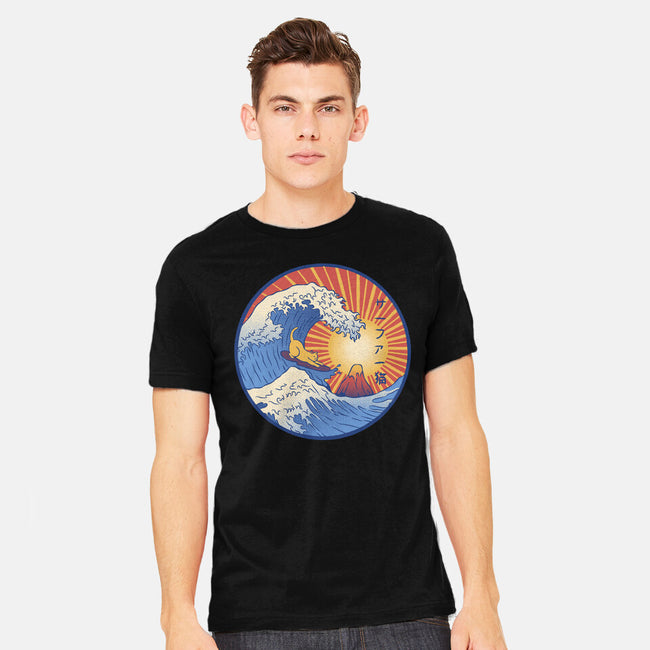 Kanagawa Wave Surfing Cat-Mens-Heavyweight-Tee-tobefonseca