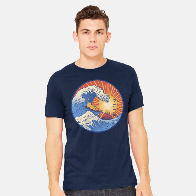 Kanagawa Wave Surfing Cat-Mens-Heavyweight-Tee-tobefonseca