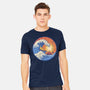 Kanagawa Wave Surfing Cat-Mens-Heavyweight-Tee-tobefonseca