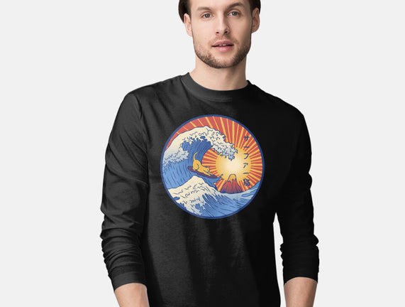 Kanagawa Wave Surfing Cat