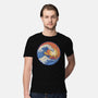 Kanagawa Wave Surfing Cat-Mens-Premium-Tee-tobefonseca