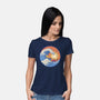 Kanagawa Wave Surfing Cat-Womens-Basic-Tee-tobefonseca