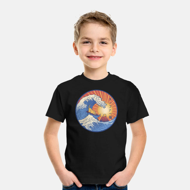 Kanagawa Wave Surfing Cat-Youth-Basic-Tee-tobefonseca