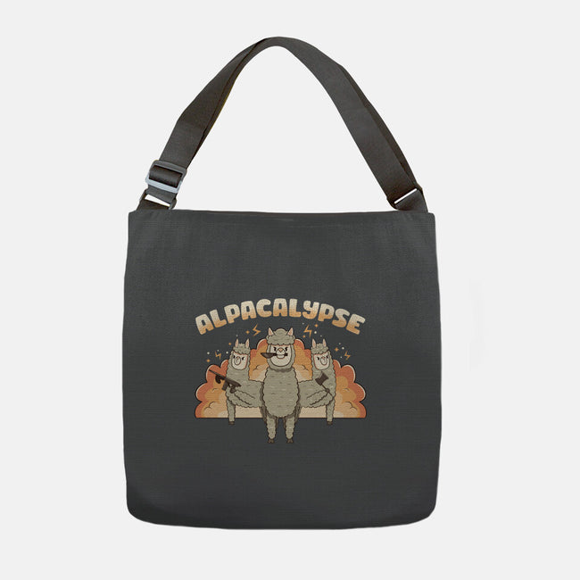Alpacalypse Funny Alpaca-None-Adjustable Tote-Bag-tobefonseca