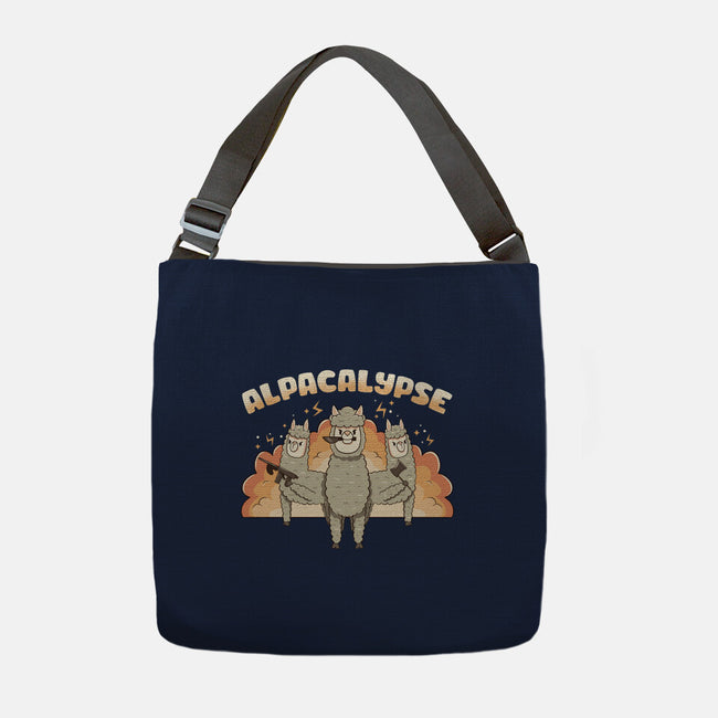 Alpacalypse Funny Alpaca-None-Adjustable Tote-Bag-tobefonseca