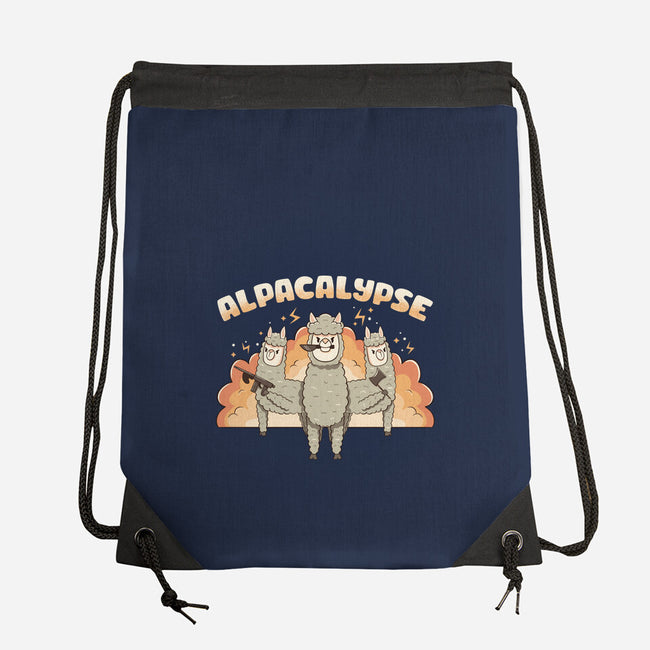 Alpacalypse Funny Alpaca-None-Drawstring-Bag-tobefonseca