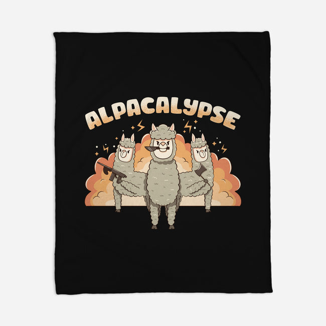Alpacalypse Funny Alpaca-None-Fleece-Blanket-tobefonseca