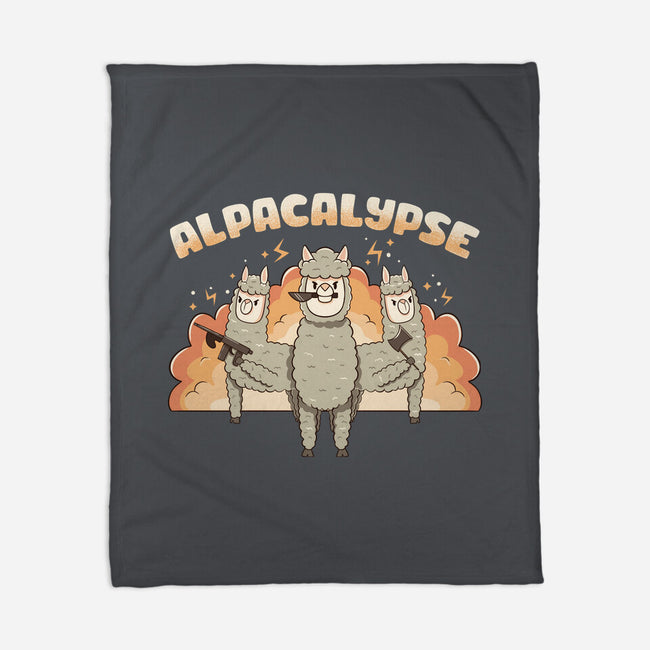 Alpacalypse Funny Alpaca-None-Fleece-Blanket-tobefonseca