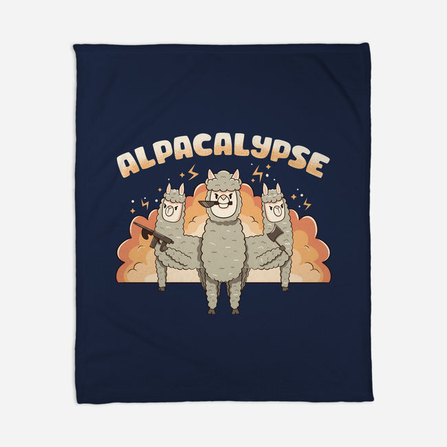 Alpacalypse Funny Alpaca-None-Fleece-Blanket-tobefonseca