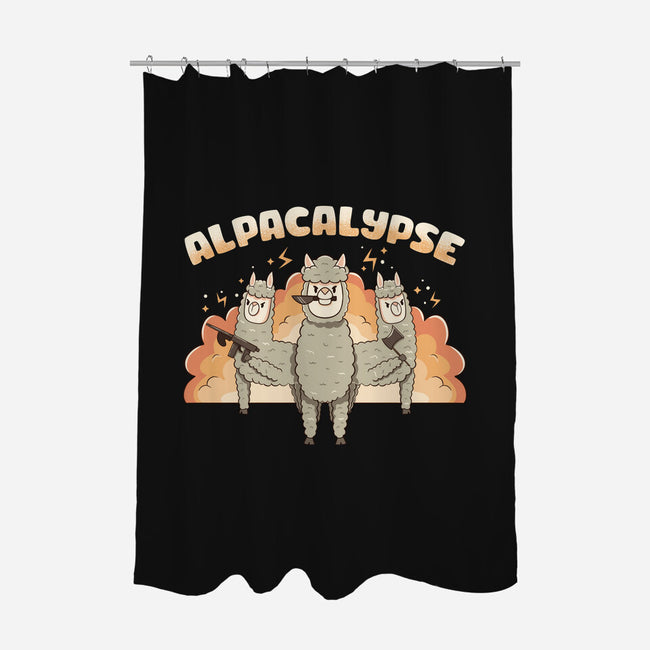 Alpacalypse Funny Alpaca-None-Polyester-Shower Curtain-tobefonseca
