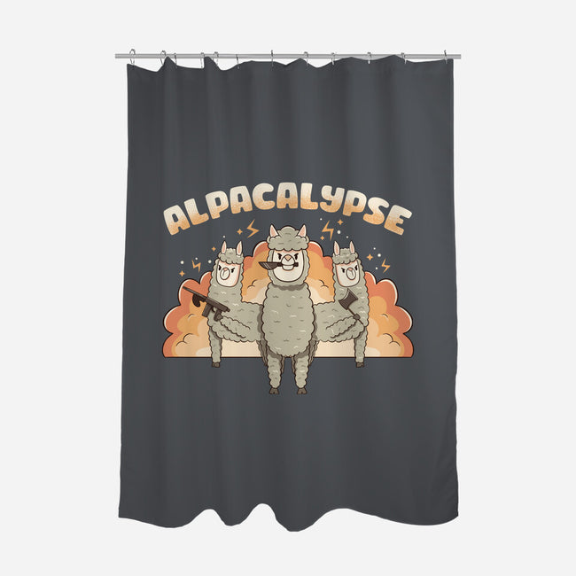Alpacalypse Funny Alpaca-None-Polyester-Shower Curtain-tobefonseca