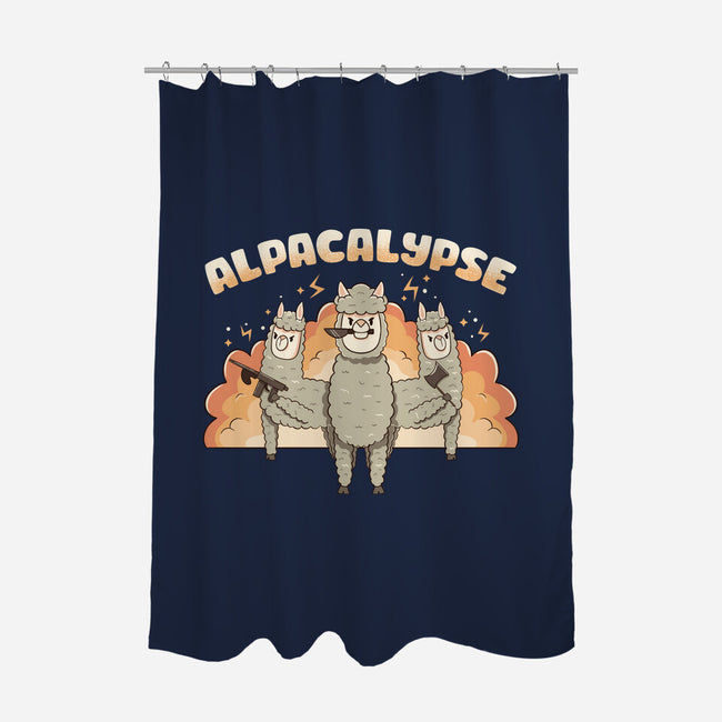 Alpacalypse Funny Alpaca-None-Polyester-Shower Curtain-tobefonseca