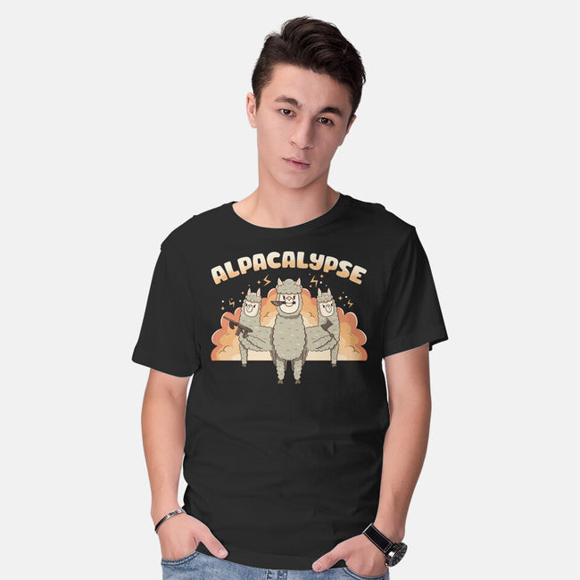 Alpacalypse Funny Alpaca-Mens-Basic-Tee-tobefonseca