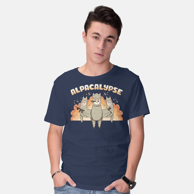 Alpacalypse Funny Alpaca-Mens-Basic-Tee-tobefonseca