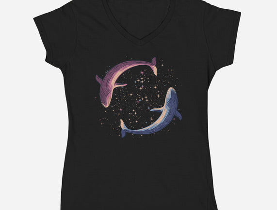 Stars Of Sea Whale Astronaut