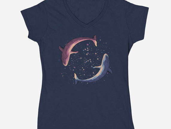 Stars Of Sea Whale Astronaut