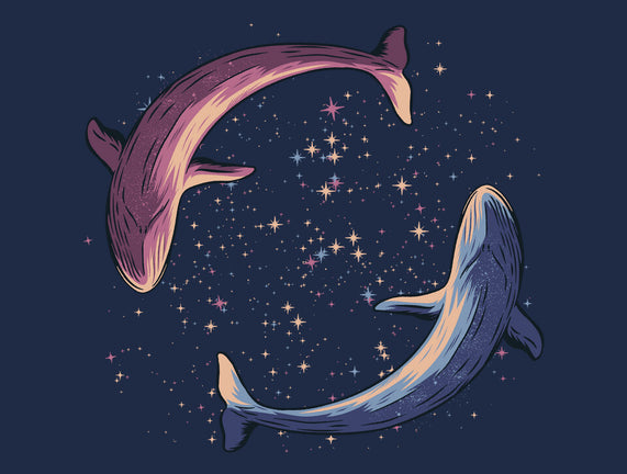 Stars Of Sea Whale Astronaut