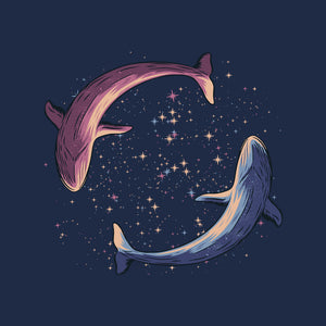 Stars Of Sea Whale Astronaut