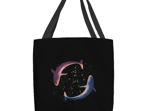 Stars Of Sea Whale Astronaut