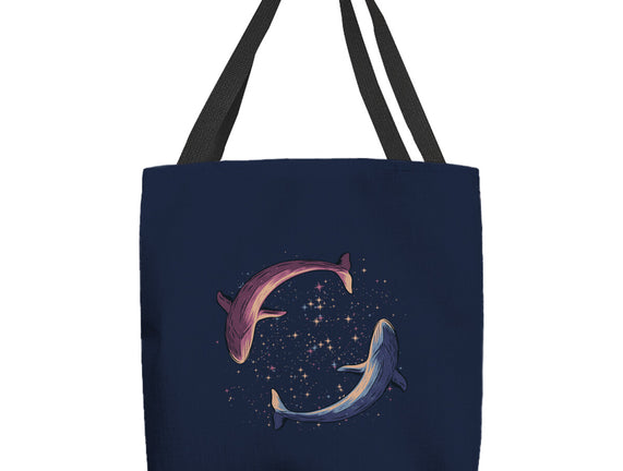 Stars Of Sea Whale Astronaut