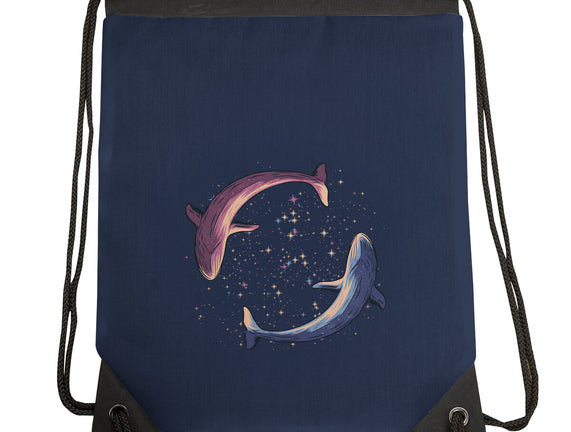 Stars Of Sea Whale Astronaut