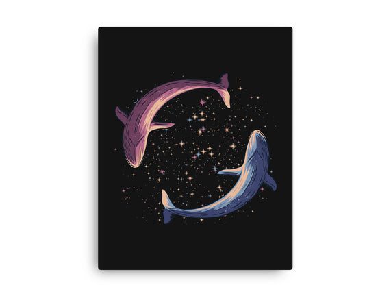 Stars Of Sea Whale Astronaut