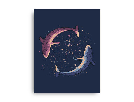 Stars Of Sea Whale Astronaut