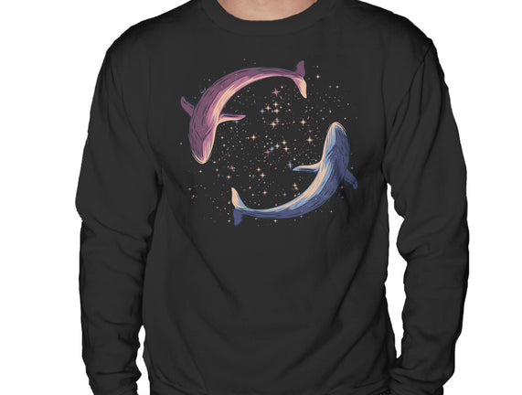 Stars Of Sea Whale Astronaut