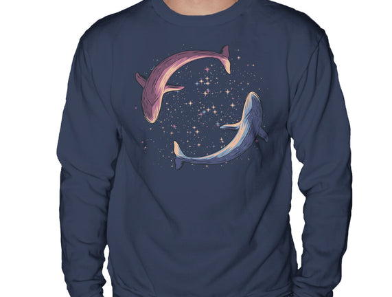 Stars Of Sea Whale Astronaut