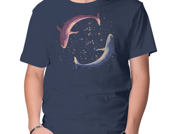 Stars Of Sea Whale Astronaut