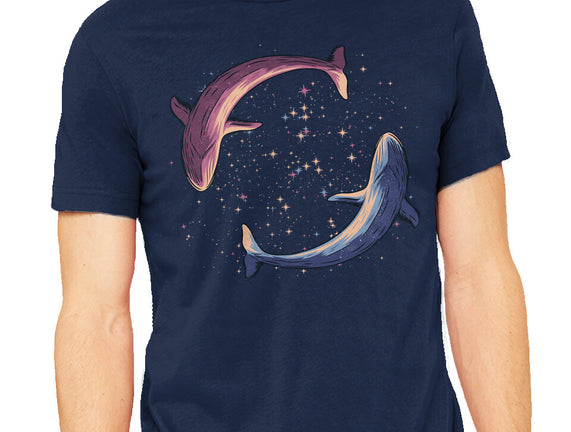 Stars Of Sea Whale Astronaut