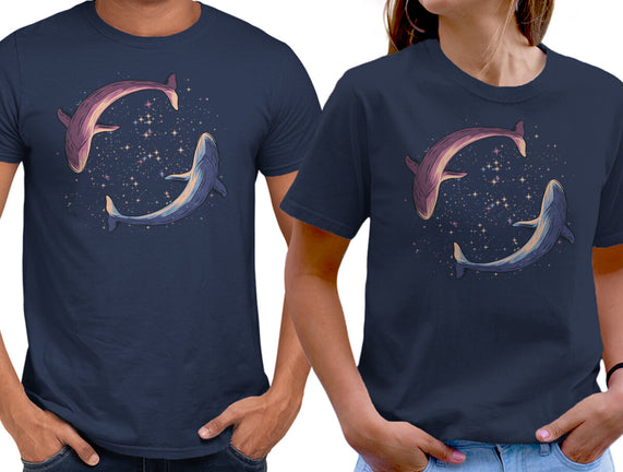 Stars Of Sea Whale Astronaut