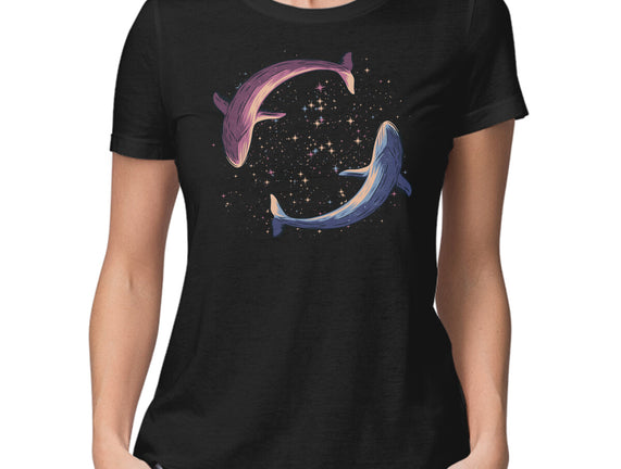Stars Of Sea Whale Astronaut