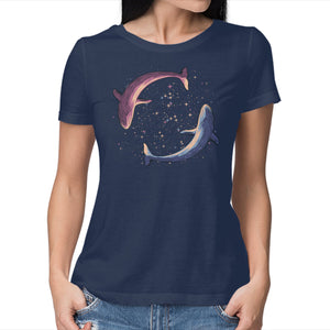 Stars Of Sea Whale Astronaut