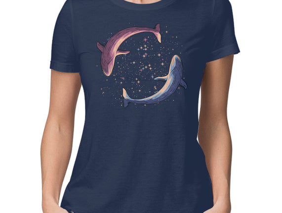 Stars Of Sea Whale Astronaut