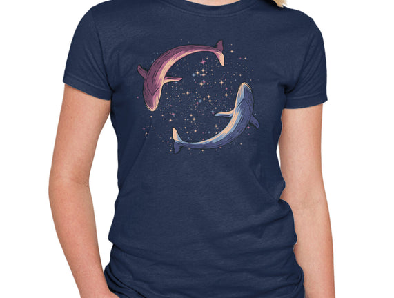 Stars Of Sea Whale Astronaut