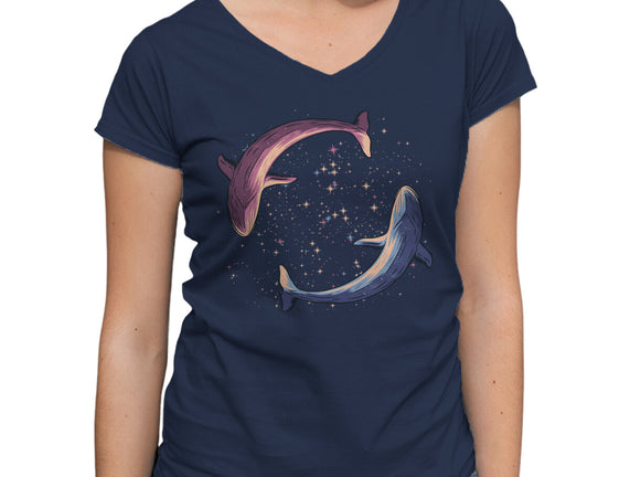 Stars Of Sea Whale Astronaut