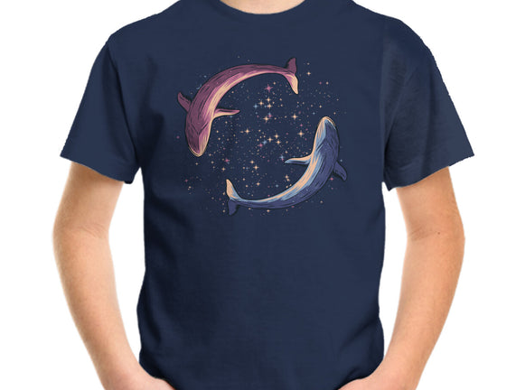 Stars Of Sea Whale Astronaut