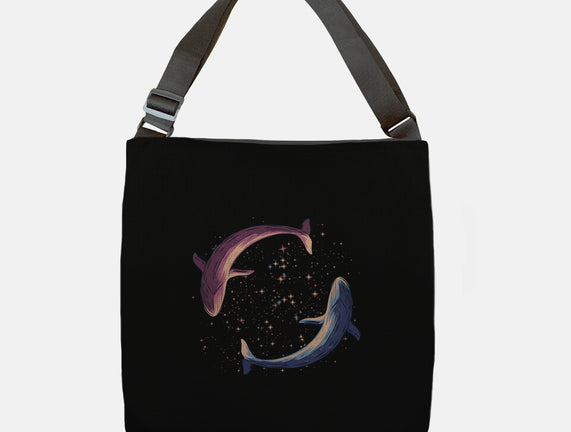 Stars Of Sea Whale Astronaut