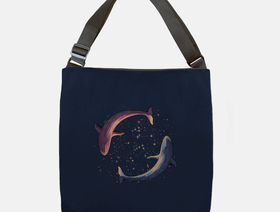 Stars Of Sea Whale Astronaut