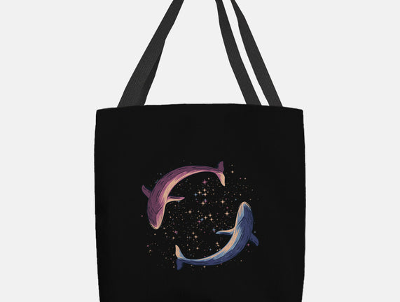 Stars Of Sea Whale Astronaut