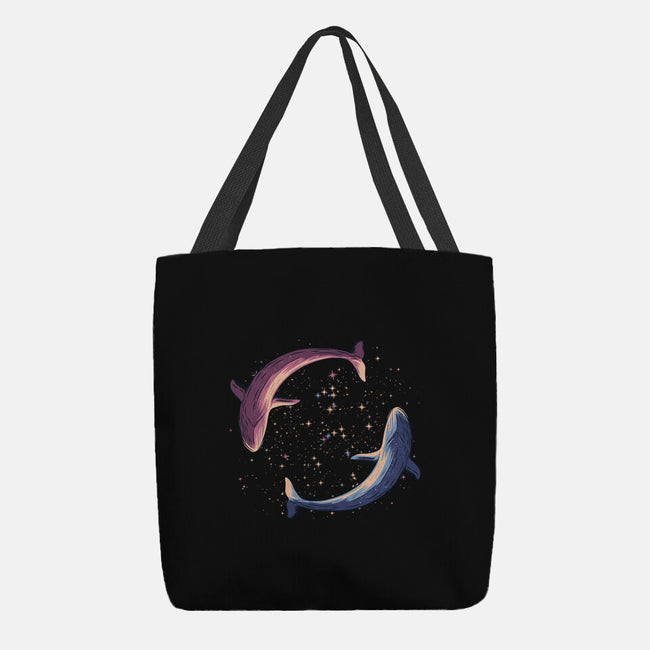 Stars Of Sea Whale Astronaut-None-Basic Tote-Bag-tobefonseca